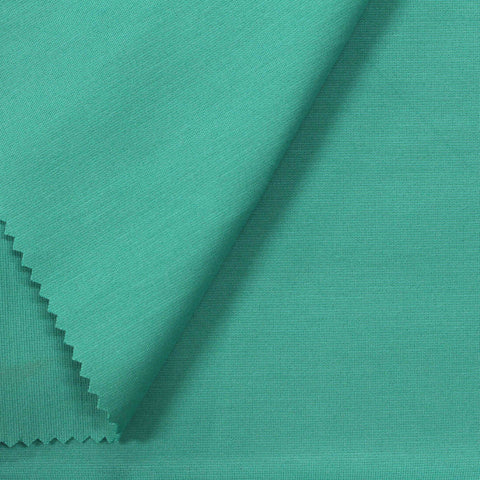 Viscose Nylon Stretch Ponte Knit Fabric, 359 gsm — Green