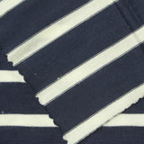 Navy Horizontal-Stripe Jersey Knit, Viscose — photo 2
