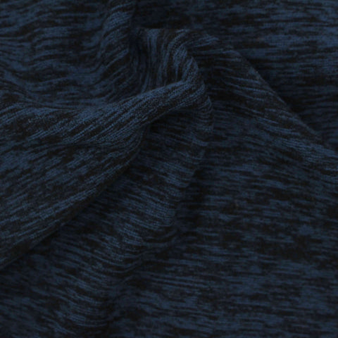 Dark Blue Marl Fleece, Polyester, 230 gsm