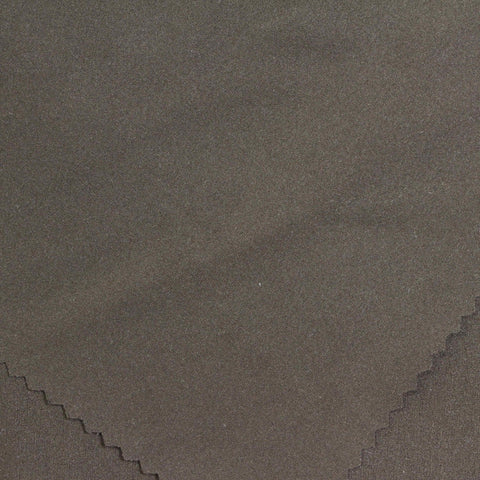 Brushed Nylon Stretch Interlock Knit Fabric, 230 gsm, 155 cm — Khaki