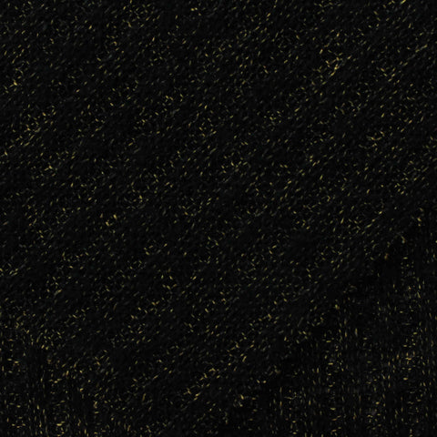 Black Flecks Rib Knit, Poly-Acrylic