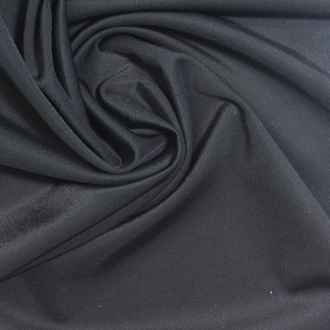 Nylon Stretch Jersey Knit Fabric, 140 gsm, 152 cm — Navy