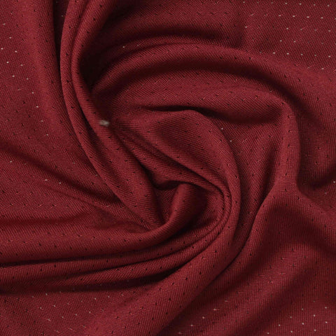 Red Dot Birdseye Knit, Polyester