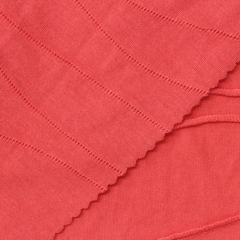 Jacquard Polyester Viscose Jersey Knit Fabric, 175 gsm, 180 cm — Red