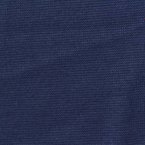 Polyester Cotton Stretch Rib Knit Fabric, 280 gsm, 160 cm — Navy