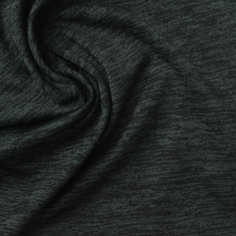 Dark Grey Marl Jersey Knit, Polyester, 279 gsm