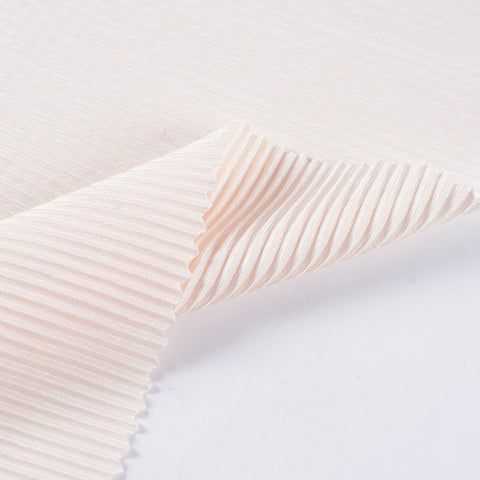 100% Polyester Interlock Knit Fabric, 110 gsm — White