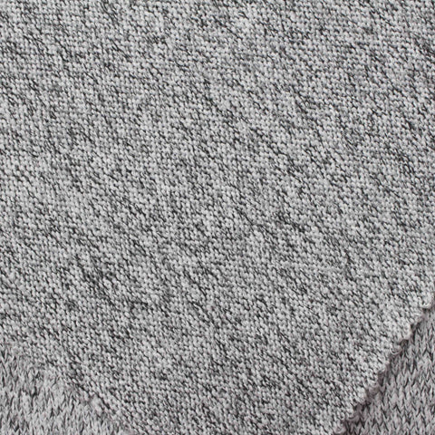 Heathered Grey Marl Chunky Knit, Polyester, 299 gsm