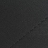 Cotton Polyester Scuba Knit Fabric, 300 gsm, 185 cm — Black — photo 2