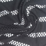 Black Stripes Jacquard, Poly-Viscose — photo 2