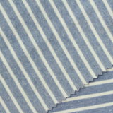 Light Blue Stripes Rib Knit, Poly-Cotton — photo 2