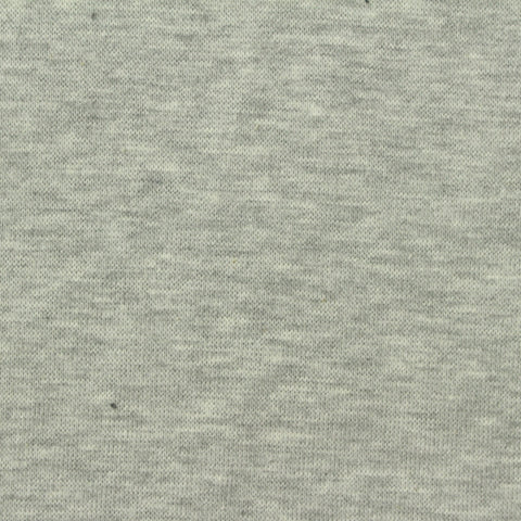Light Grey Marl Rib Knit, Poly-Cotton, 240 gsm, 168 cm