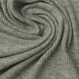 Grey Marl Rib Knit, Viscose — photo 2