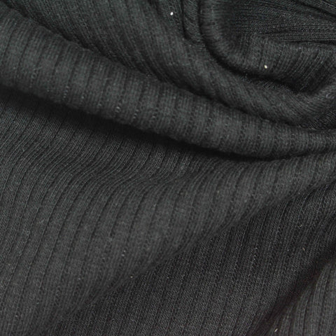 Rib Knit Fabric, 260 gsm, 110 cm — Grey