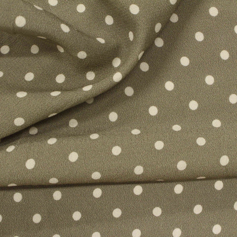 White Dots Woven, Viscose, 134 gsm