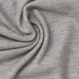 Viscose Polyester Blend Stretch Rib Knit Fabric, 280 gsm, 185 cm — Grey — photo 2