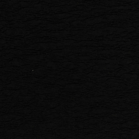 Polyester Stretch Crepe Fabric, 250 gsm — Black, ref EF-235825