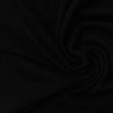 Polyester Viscose Stretch Chunky Knit Fabric, 173 gsm, 155 cm — Black — photo 2
