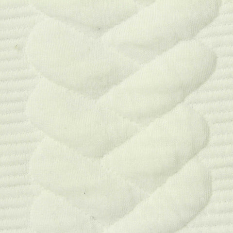 Jacquard Polyester Cotton Stretch Knit Fabric, 350 gsm, 120 cm — Beige