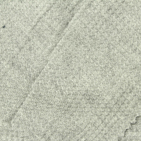 Light Grey Marl Waffle Knit, Viscose
