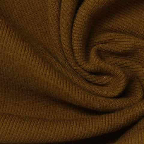 Warm Brown Rib Knit