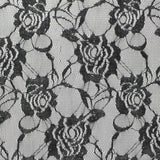 Black Floral Lace, Polyester — photo 2