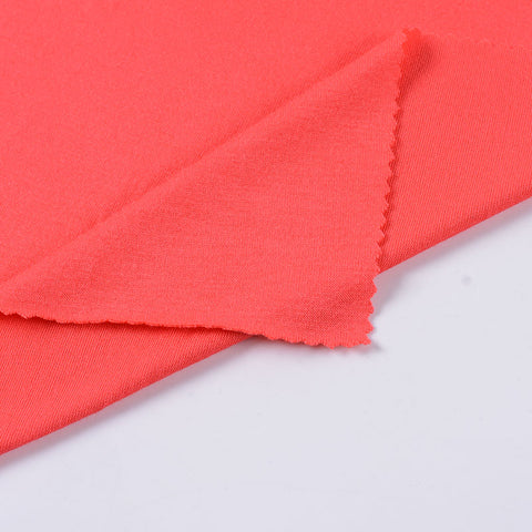 Viscose Stretch Jersey Knit Fabric, 170 gsm, 155 cm — Red