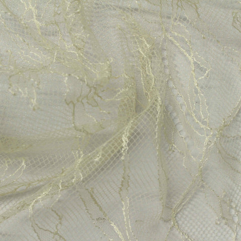 100% Nylon Lace Fabric, 40 gsm, 150 cm — Beige