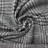 Black Houndstooth Jacquard, Poly-Viscose — photo 2