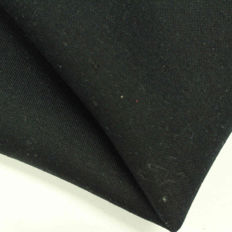 Cotton Scuba Knit Fabric, 275 gsm — Black