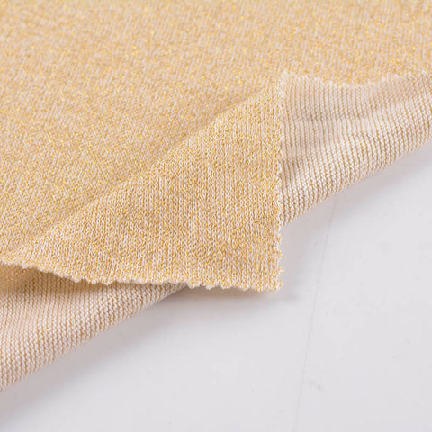 Beige Marl Chunky Knit, Poly-Metallic