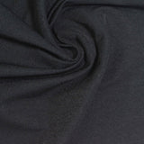 Viscose Nylon Stretch Bengaline Fabric, 230 gsm, 142 cm — Black — photo 2