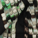 Green Vertical-Band Woven, Viscose — photo 2