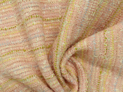 Pink Marl Bouclé, Poly-Cotton