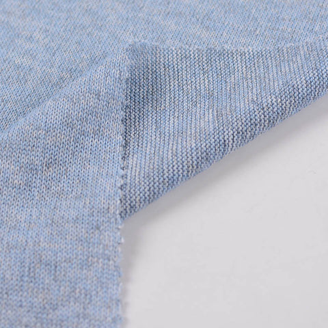 Light Blue Marl Chunky Knit, Polyester, 178 gsm