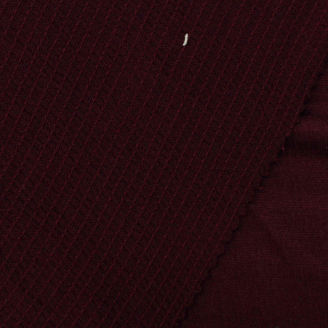 Viscose Polyester Stretch Chunky Knit Fabric, 130 gsm, 180 cm — Red