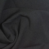 Polyester Stretch Scuba Knit Fabric, 200 gsm, 150 cm — Black — photo 2