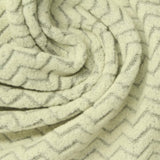 Cream Tone-on-Tone Chevron Jacquard, Polyester — photo 2