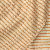 Orange Thin-Stripe Jersey Knit, Viscose-Poly — photo 2