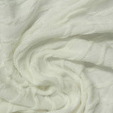 White Textured Jersey Knit, Poly-Viscose — photo 2