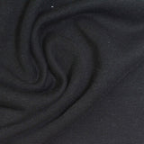 Cotton Polyester French Terry Fabric, 260 gsm, 182 cm — Black — photo 2