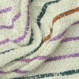 Green Horizontal-Stripe Chunky Knit, Cotton-Viscose — photo 2