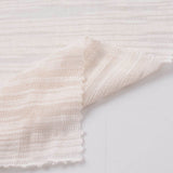 Striped Polyester Cotton Knit Fabric, 154 gsm, 160 cm — White — photo 2
