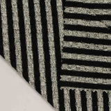 Black Stripes Rib Knit, Viscose-Poly — photo 2