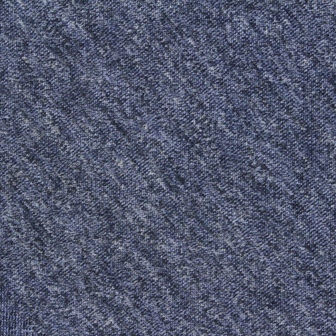Blue Heathered-Marl Scuba Knit, Polyester, 320 gsm