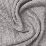 Pale Grey Textured-Stripe Pointelle Knit, Viscose-Poly — photo 2