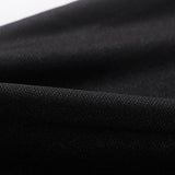 Polyester Stretch Interlock Knit Fabric, 300 gsm, 150 cm — Black — photo 2