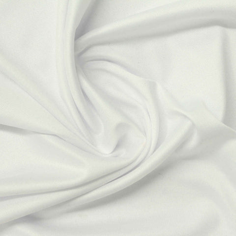 Polyester Stretch Jersey Knit Fabric, 114 gsm, 170 cm — White
