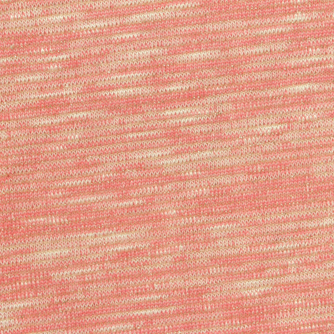 Pink Heathered-Marl Chunky Knit, Viscose-Poly