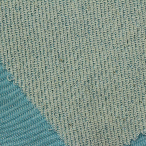Light Blue Marl French Terry, Poly-Cotton, 250 gsm